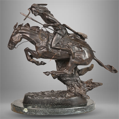 Frederic Remington "Cheyenne" Bronze Sculpture