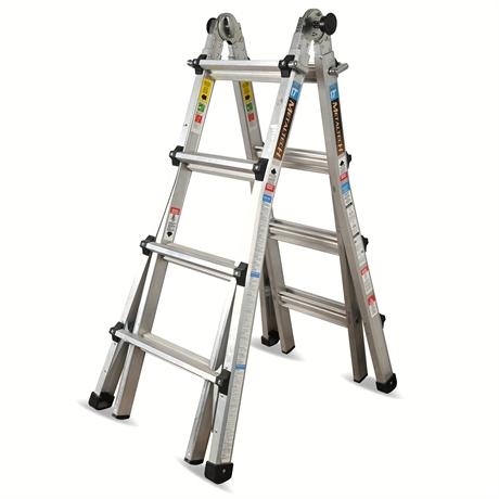 MetalTech 17' Jobsite Series Aluminum Ladder