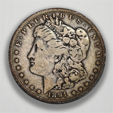 1891 Morgan Silver Dollar - New Orleans Mint