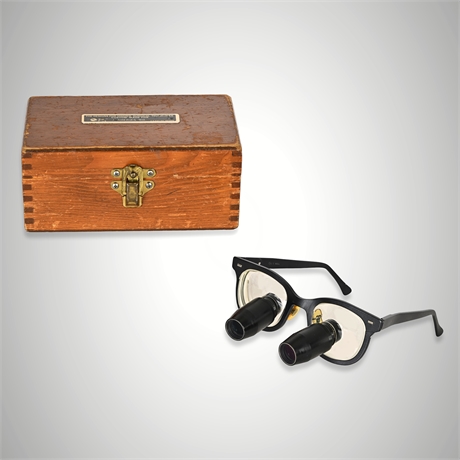 Designs for Vision Surgical Loupes & Wood Case — Custom for J. Ameriks, M.D.