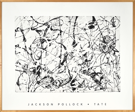 Jackson Pollock ‘Number 23’ Tate 1999 Poster, 40 × 48 in., Framed