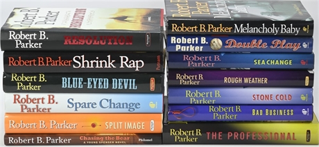 (13) Hardcover Robert B. Parker Books