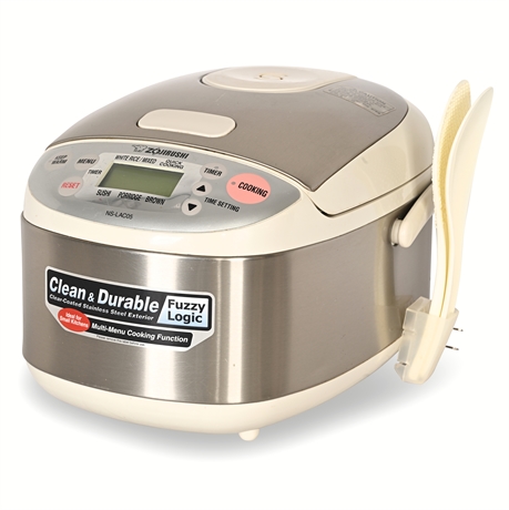 Zojirushi NS-LAC05 Micom Fuzzy Logic 3-Cup Rice Cooker & Warmer
