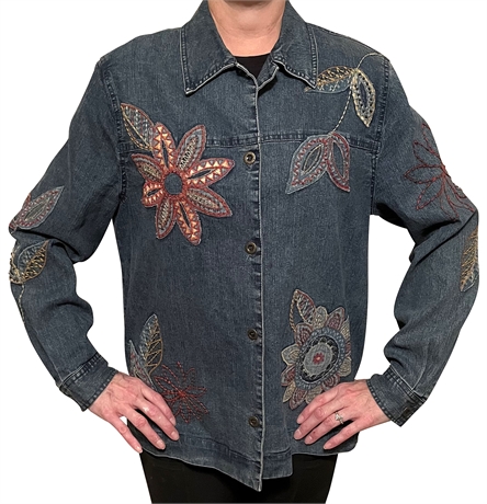 Embroidered Denim Jacket