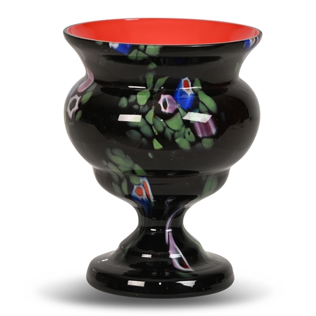 Vintage Bohemian Czech Republic Blown Glass Vase