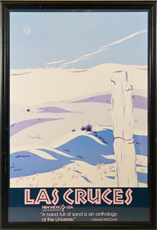 Framed Las Cruces Poster by David McCord