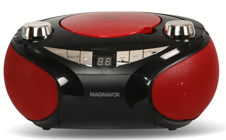 Magnavox CD/AM/FM Radio Boombox and CDs
