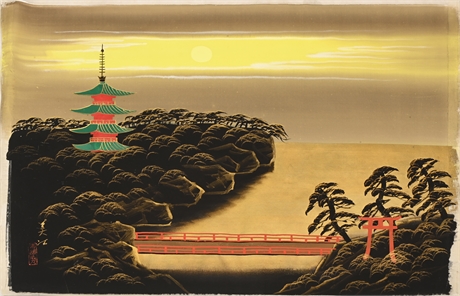 Original Japanese Painting on Silk