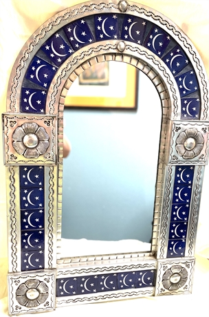 Mexican Tin Luna Mirror