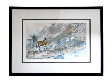 William Moore 'Oryx in the New Mexico Landscape'