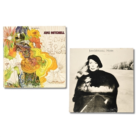 Joni Mitchell – Song to a Seagull & Hejira – Two Original LPs