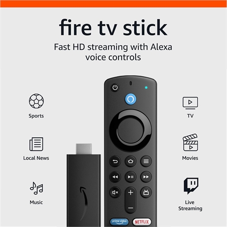 Amazon FireTV Stick S3L46N Lite With Remote Control