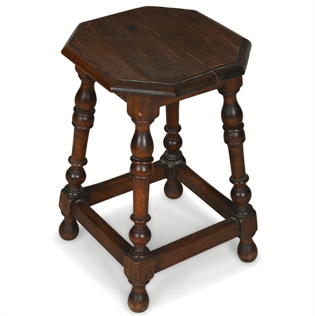 William and Mary Walnut Joint Stool