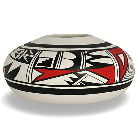 R. Galvan Pottery Bowl – Inspired by Native American Designs