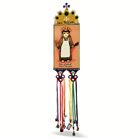 Ene-Art San Pascual Folk Art Wall Hanging – Hand Painted & Signed