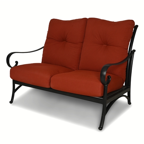 Hanamint Santa Barbara Loveseat Cast Aluminum Patio