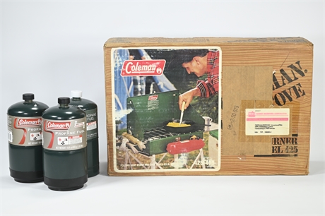 New Old Stock Coleman 2 Burner Camp Stove