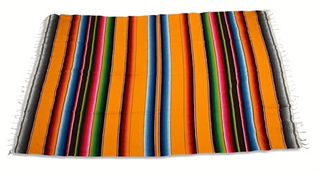 Striped Mexican "Vel Mex" Serape