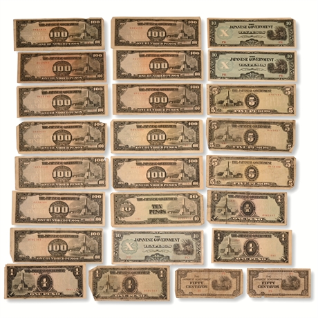 WWII Japanese Peso Collection