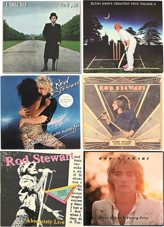 Elton John & Rod Stewart: Iconic LP Collection