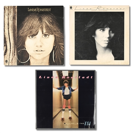 3x Linda Ronstadt LP Lot – Capitol Originals, 1972–78, incl. Heart Like a Wheel