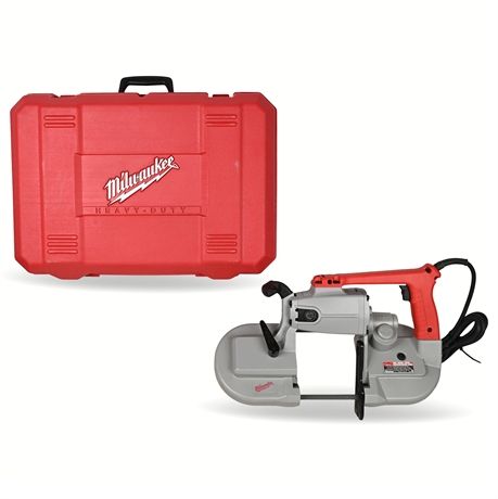 Milwaukee 6232-6 Deep Cut Portable Band Saw w/ Case & Manual – Heavy Duty
