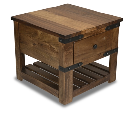 Granville Parota Wood Side Table