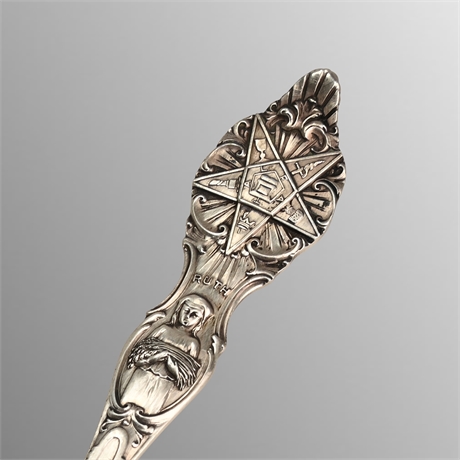 Sterling Silver Masonic Spoon ~ Order of the Eastern Star