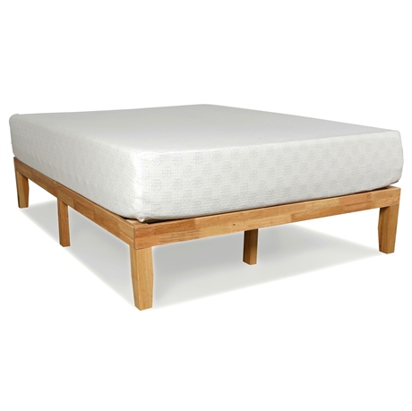 Contemporary Solid Wood Queen Platform Bed