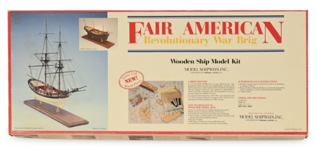 Fair American Revolutionary War Brig Wooden Ship Model Kit