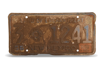 1956 New Mexico License Plate