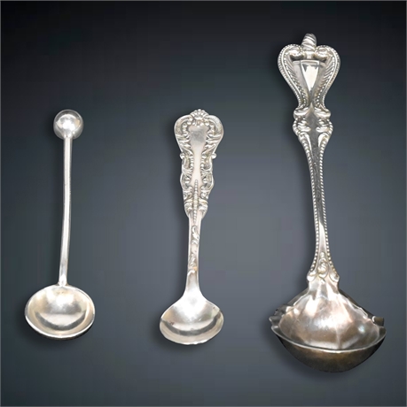 Sterling Silver Salt and Jam Spoons