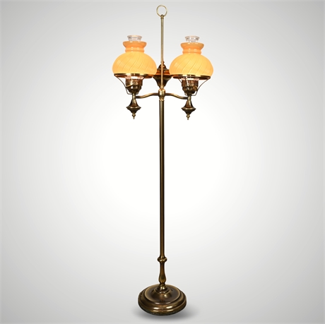 Mid-Century Calpa Student Lamp – Dual Shades, 3-Way Control