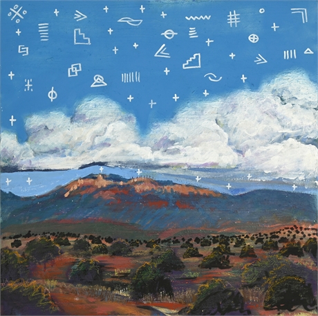 Elwyn ShortHair and Jesse Littlebird New Mexico Landscape