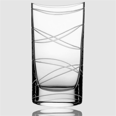 Nambe Motus Pocket Vase – Handcrafted Glass, 8"