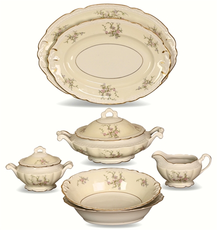 Arcadian Embassy 'Old Rose' Serving Pieces