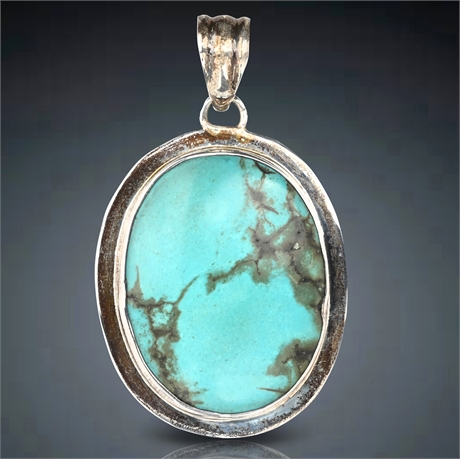 Turquoise & Sterling Silver Pendant