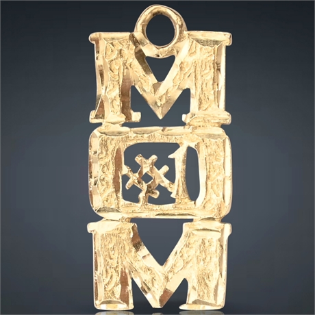 14K #1 Mom Pendant