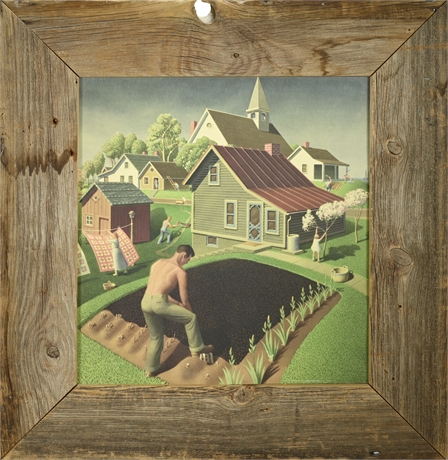 "Spring in Town" by Grant Wood
