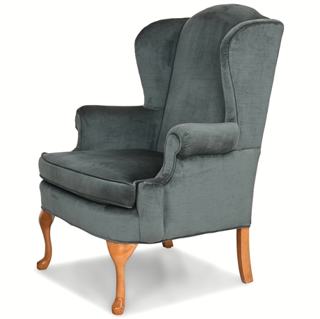 Classic Wingback Arm Chair & Ottoman by Homestead House