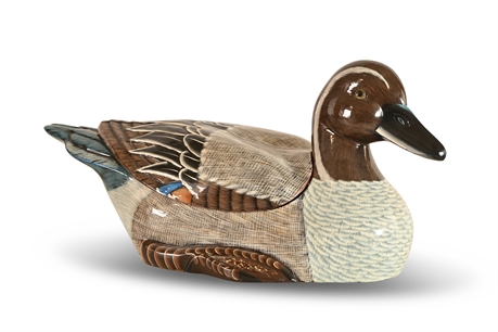 Maitland Smith Carved Lacquer Duck