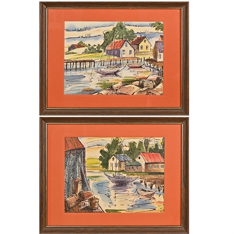 Pair Vintage Ceri Prints