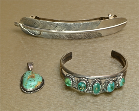 Sterling Silver Turquoise Accessories