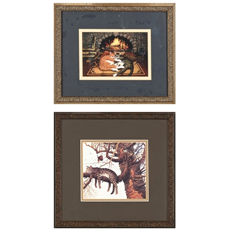 Pair of Charles Wysocki Framed Prints