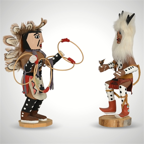 "Hoop Dancer" Kachina & "Deer" Kachina