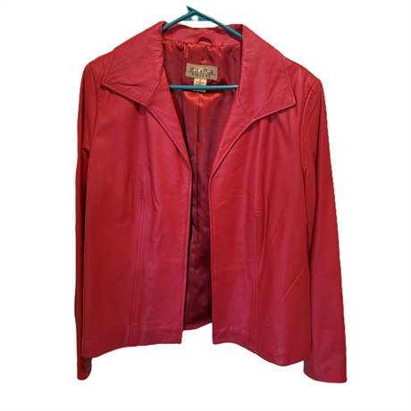 Red Peck & Peck Leather Jacket