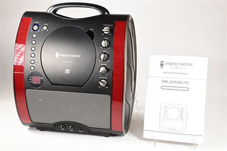 Singing Machine Portable CD/CDG Karaoke Player
