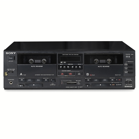 Sony TC-WR77 Dual Auto-Reverse Stereo Cassette Deck – Tested & Working