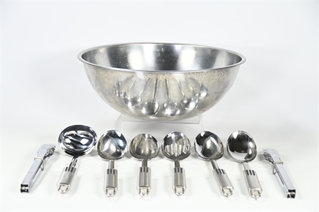 Commercial Size Mixing Bowl & Utensils