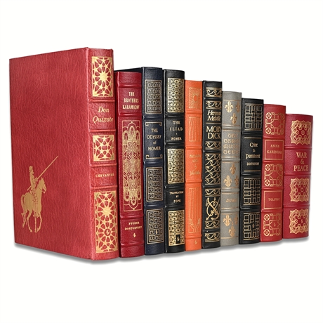 Easton Press 10-Volume Set – 100 Greatest Books Ever Written Series – Leather